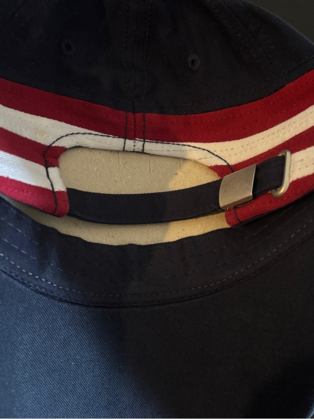USA Embroidered Navy Baseball Cap with Stars - Picture 4 of 6